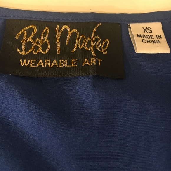 Bob Mackie Cobalt Blue Sleeveless Top - Picture 3 of 5